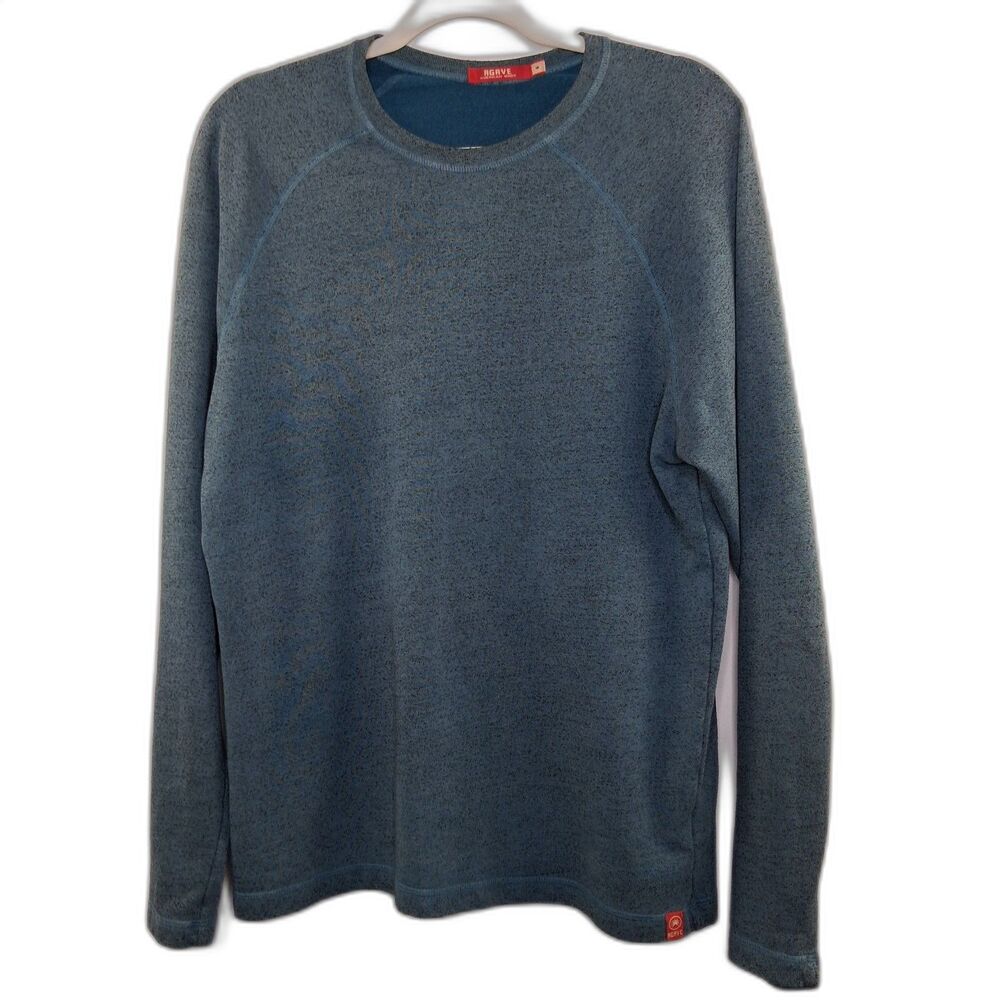 Agave Sweater Men's Long Sleeve Sweatshirt Cotton Crew Neck Size M Normcore